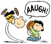 Charlie Brown Lucy football