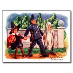 Halloween Postcards Trick or Treaters