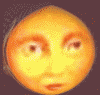 GIF Orange Moon Face