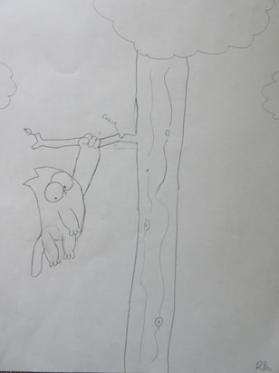 Child's drawing of Simon's Cat