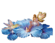 GIF of fairy flower and birds